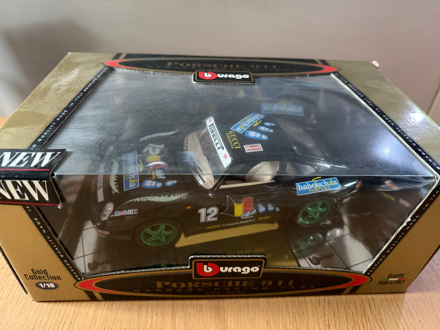 Bburago 1:18 Diecast Model 3360 - Porsche Carrera Racing (1993) - Mint Condition