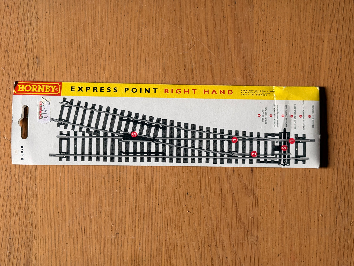 Hornby R8078 - Right Hand Express Point. BNIB