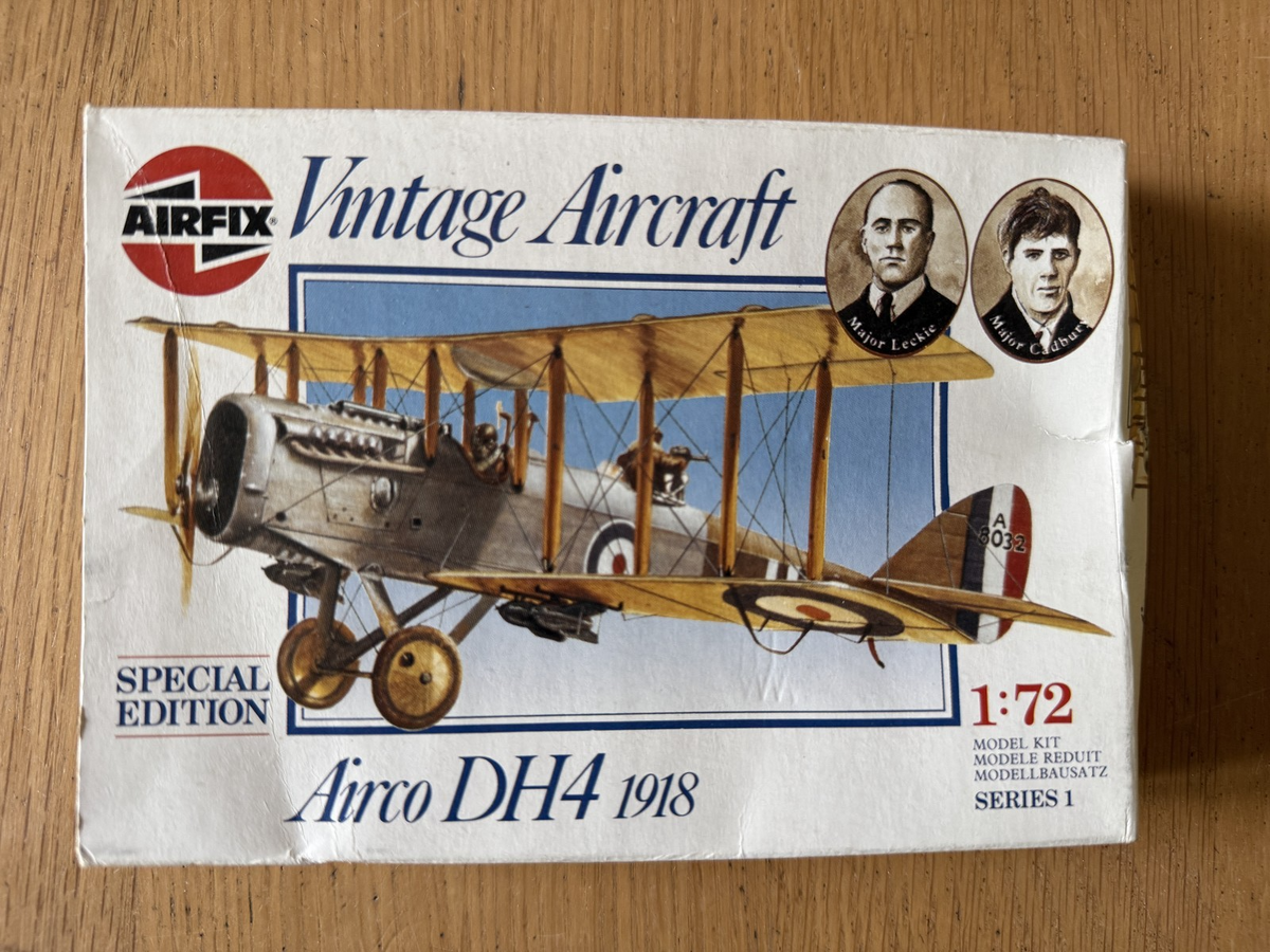 Airfix 1:72 Plastic Model Kit - Vintage Aircraft DH4 1918 Special Edition