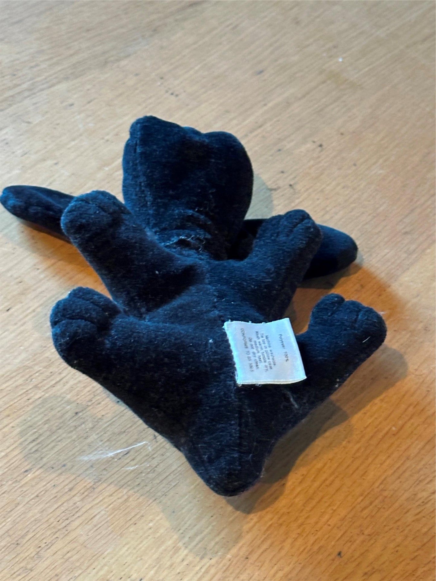 Vintage (1984) Pound Puppy - Newborn Black Dog Soft Toy