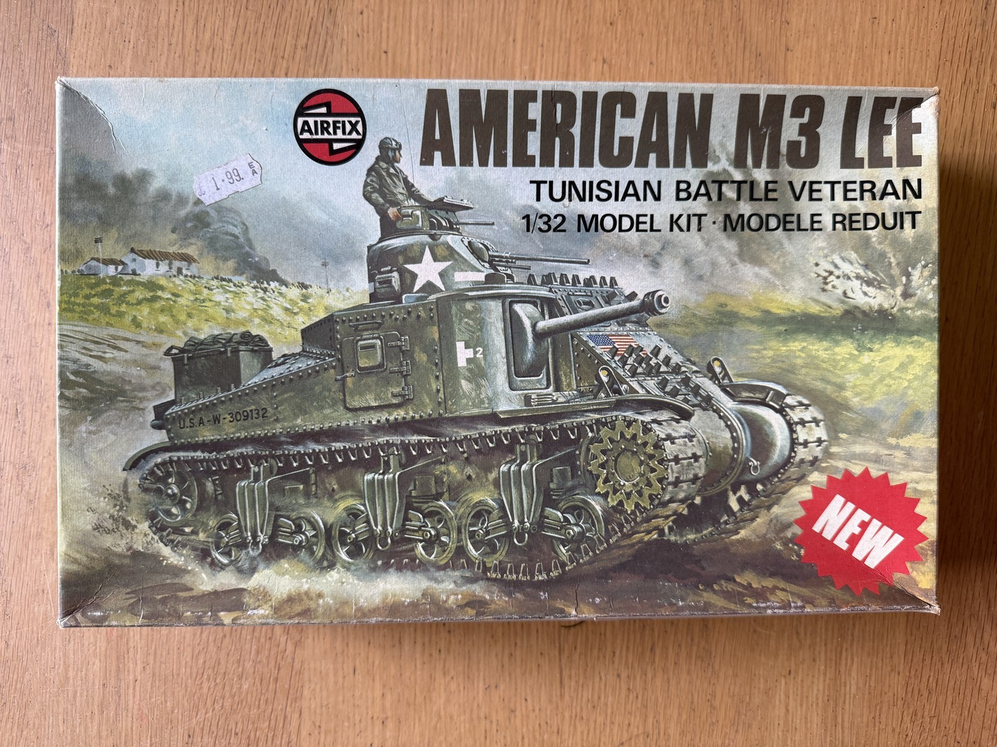 Airfix 1:32 Plastic Model Kit - American M3 Lee - Tunisian Battle Veteran
