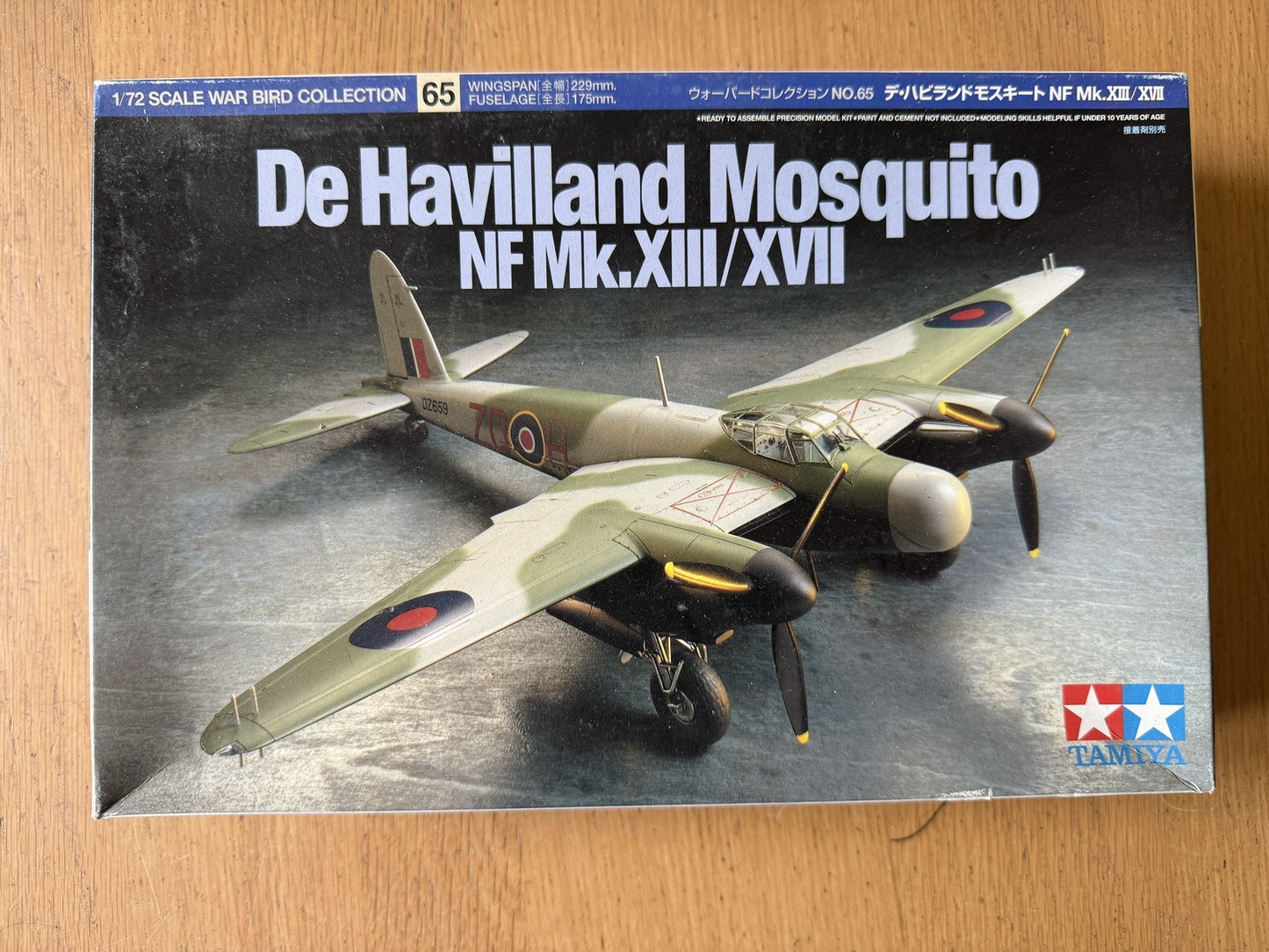 Tamiya 1:72 Plastic Model Kit - De Havilland Mosquito NF Mk XIII/XVII