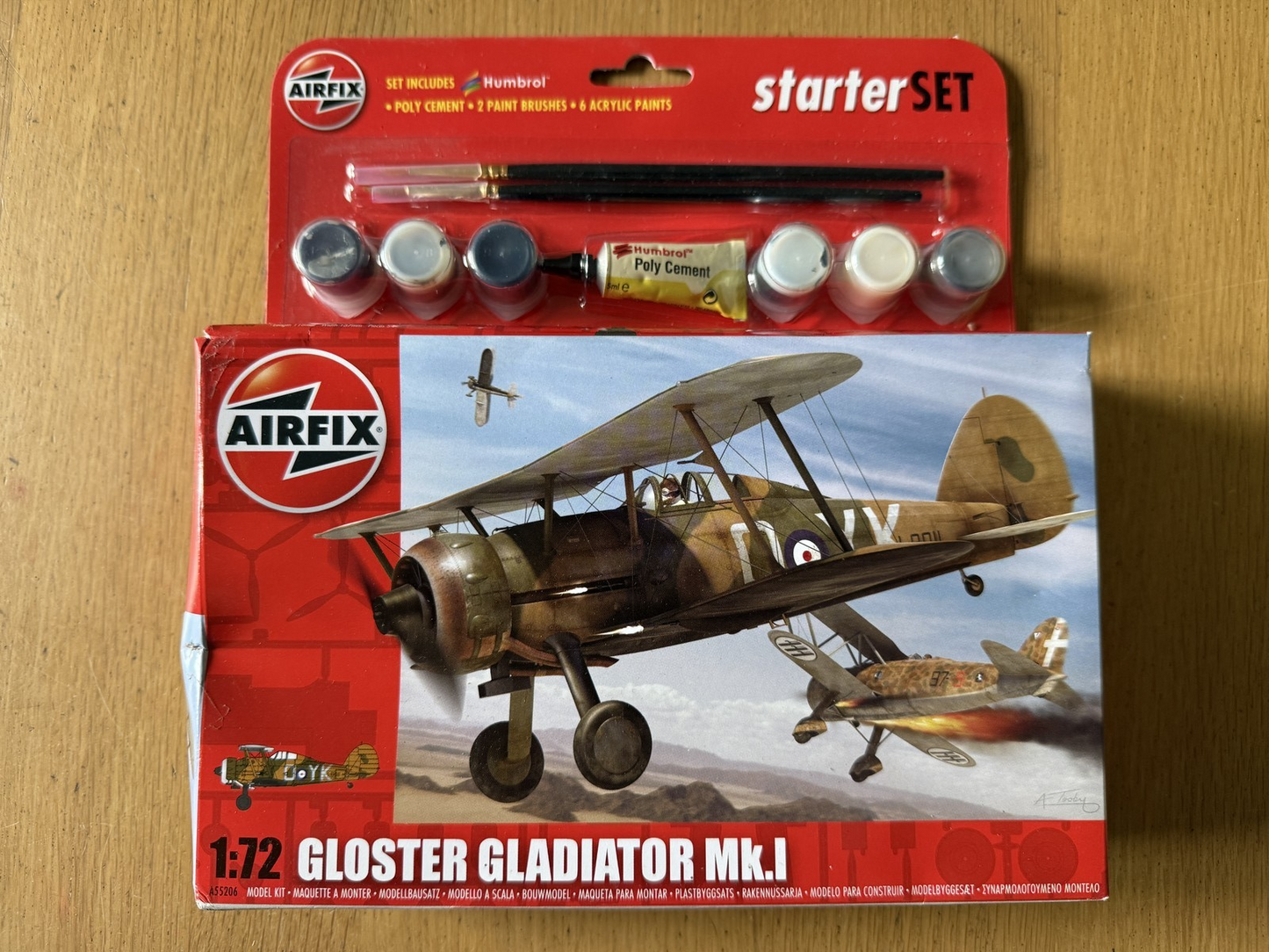 Airfix 1:72 Plastic Model Kit A55206 - Gloster Gladiator Mk.I