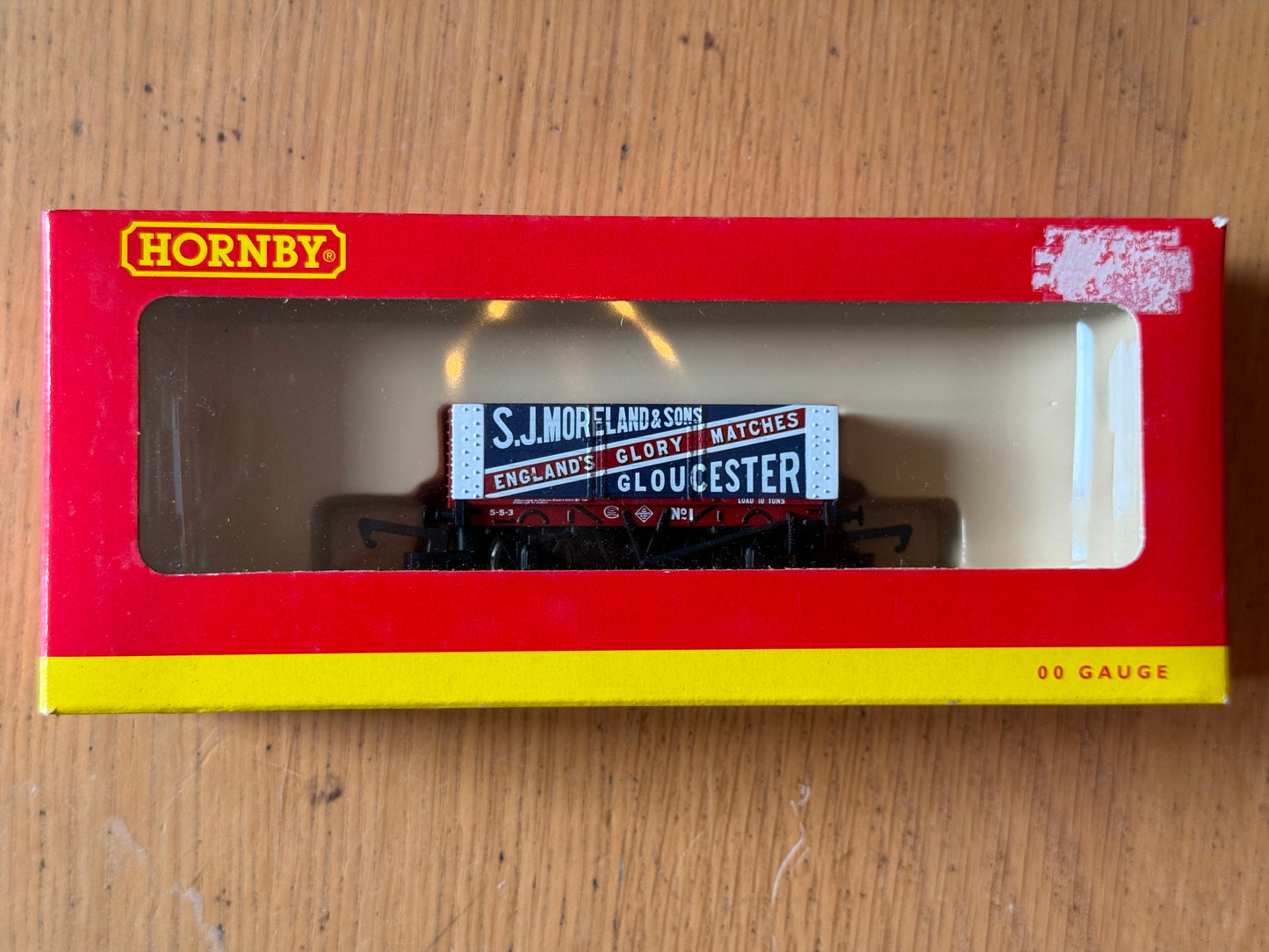 Hornby OO Gauge R6237 6 Plank Open Wagon No.1 S.J. Moreland & Sons Matches BNIB
