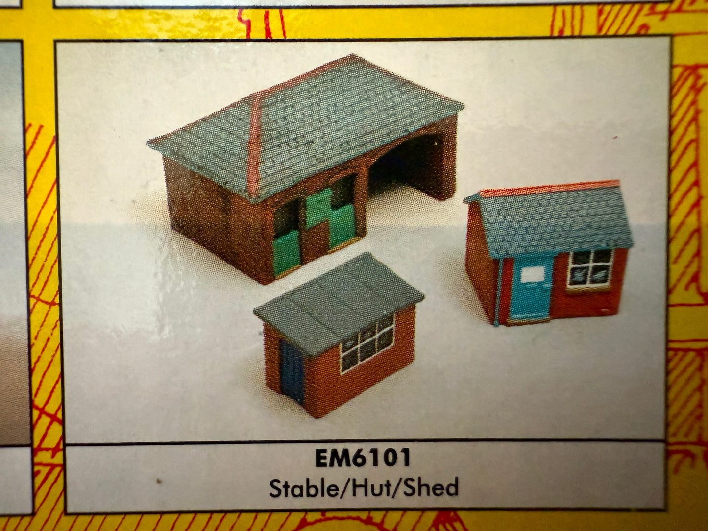Scenix OO Gauge Buildings - Stable, Hut & Shed BNIB