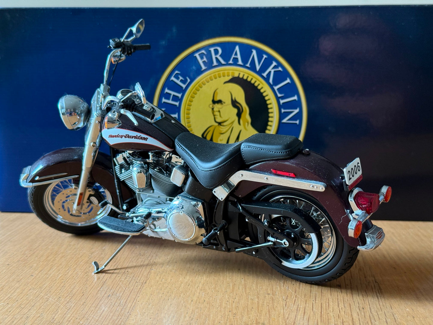 Franklin Mint: 2006 Harley Davidson Softail Deluxe Ltd Edition. Very Rare. MIB