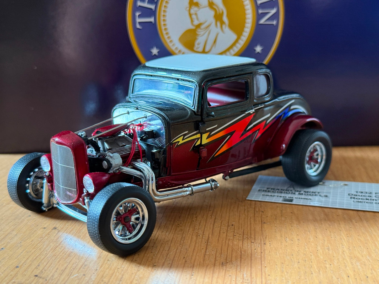Franklin Mint: 1932 Ford Deuce Coupe Rockin' Rod - Very Rare Limited Edition MIB
