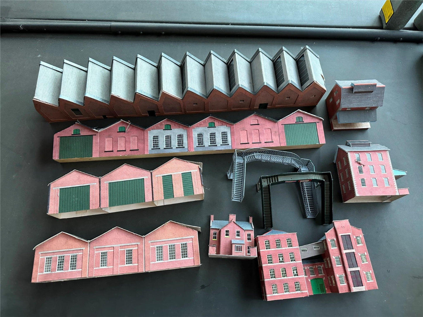 Large lot of OO Gauge Cardboard Buildings. Collection Only.