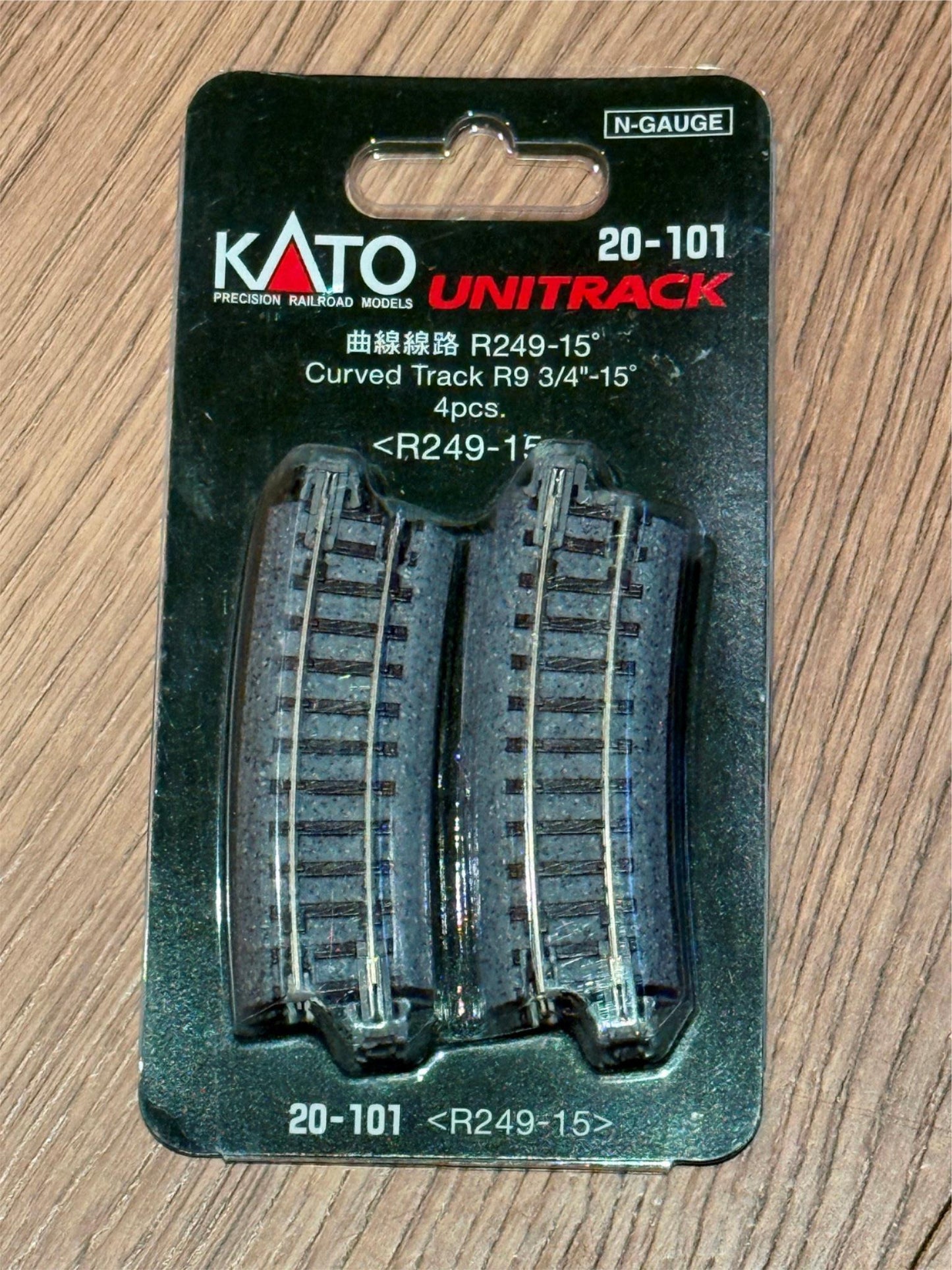 Kato Unitrack 20-101 Curved Track R9 3/4 15 - N Gauge