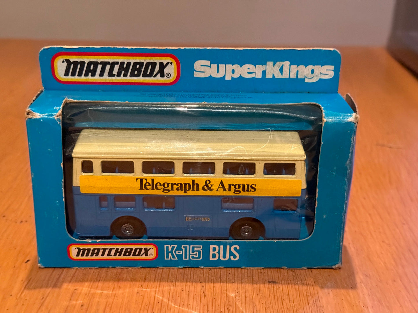 Matchbox Diecast Superkings K15 Bus - Bradford - Telegraph & Argus