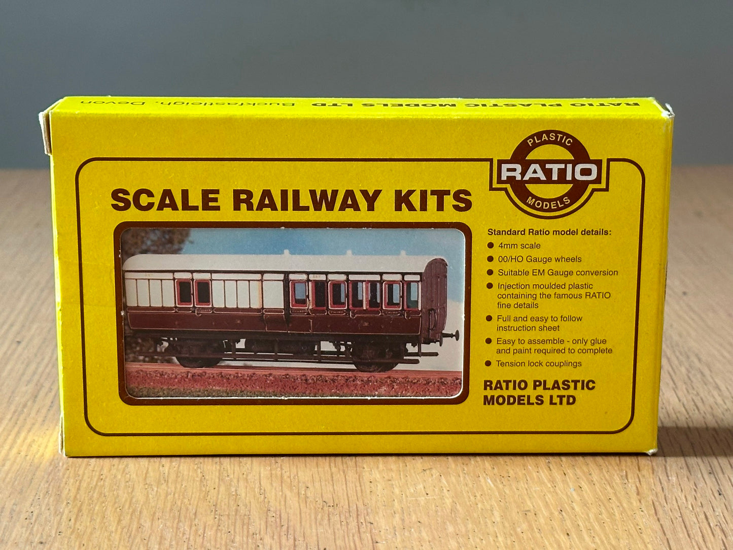 Ratio Scale Railway Kit GWR 4 Wheel Brake Third
