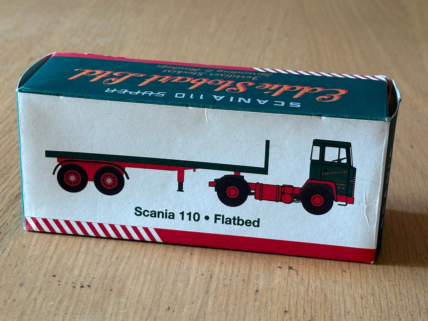 Atlas Editions OO Gauge Eddie Stobart - Scania 110 Flatbed