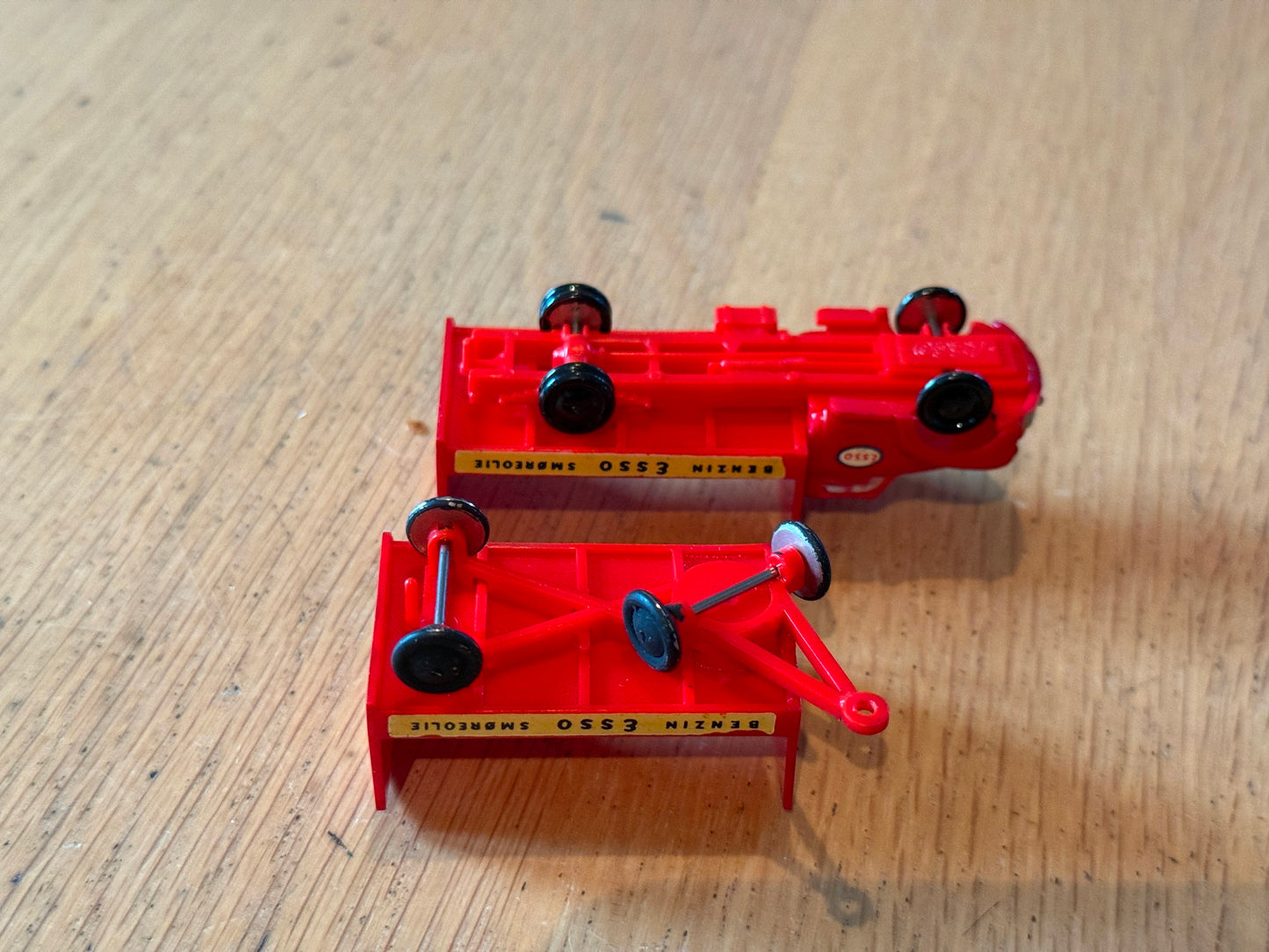 Vintage 1:87 Lego Denmark Bedford Esso Tanker Truck and Trailer