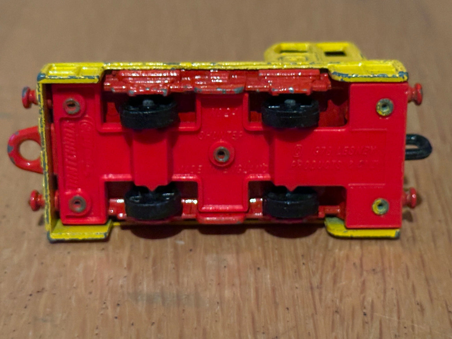 1978 Diecast Matchbox Yellow Shunter Train Loco D 1496-RF. No Box.