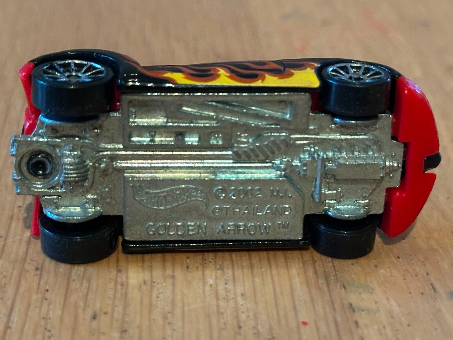 2007 Diecast Hot Wheels Golden Arrow from Blast & Crash 5 pack. No Box.