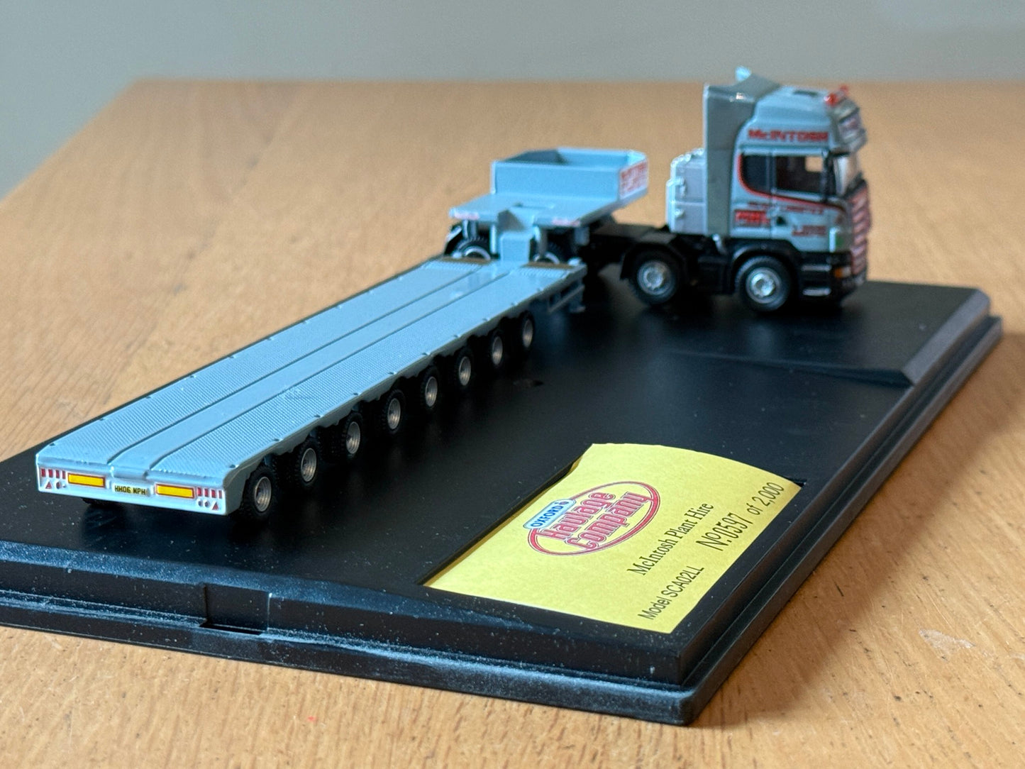 Oxford Diecast Haulage SCA02LL - McIntosh Plant Hire Low Loader 1:76