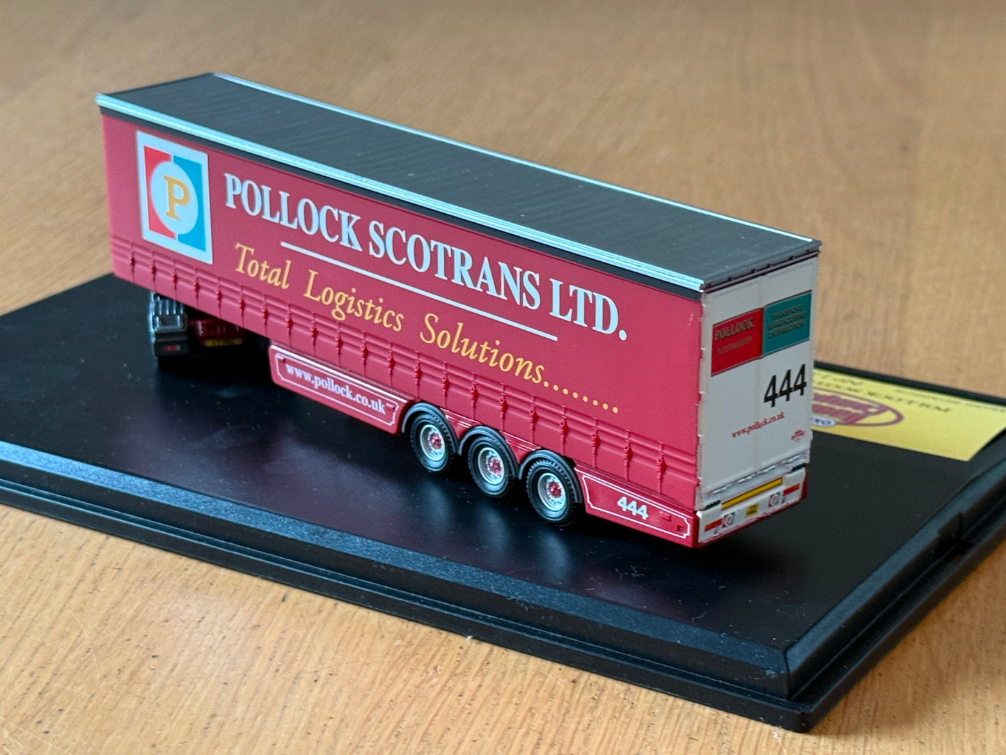 Oxford Diecast Haulage SCA02CS - Scania Articulated Curtainsider - Pollock 1:76