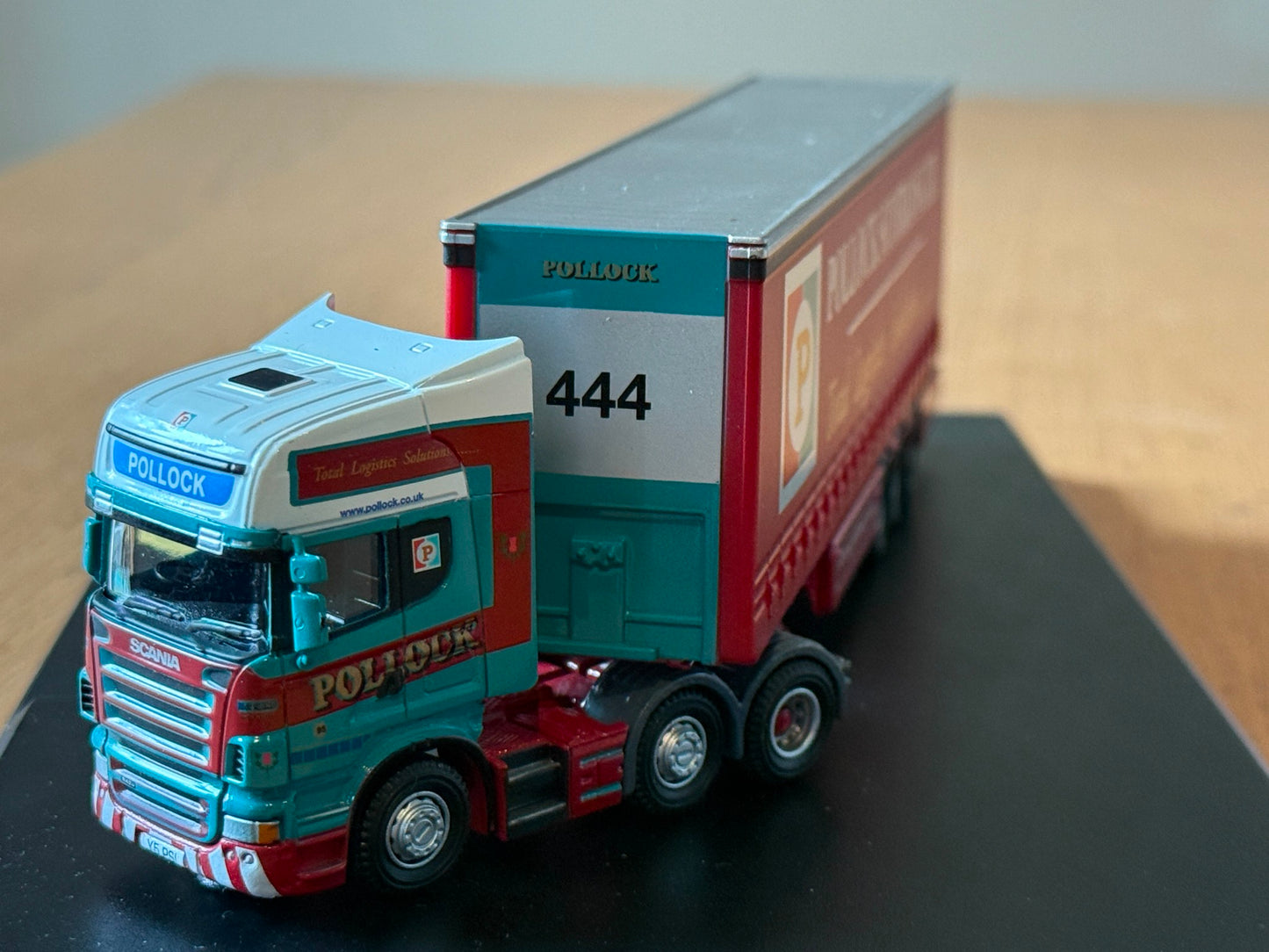 Oxford Diecast Haulage SCA02CS - Scania Articulated Curtainsider - Pollock 1:76