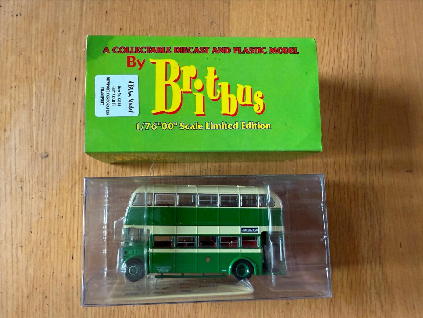 Britbus GS-04Guy Arab III Newport Corporation Transport Route. BNIB