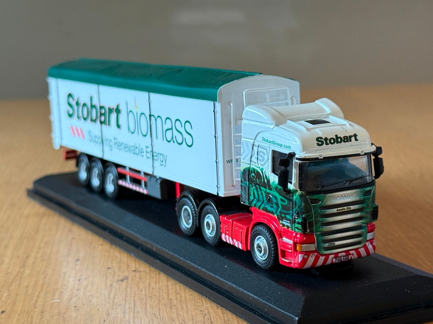 Oxford Diecast Stobart Scania R440 Biomass Trailer Amelia Ella 1:76 OO Gauge