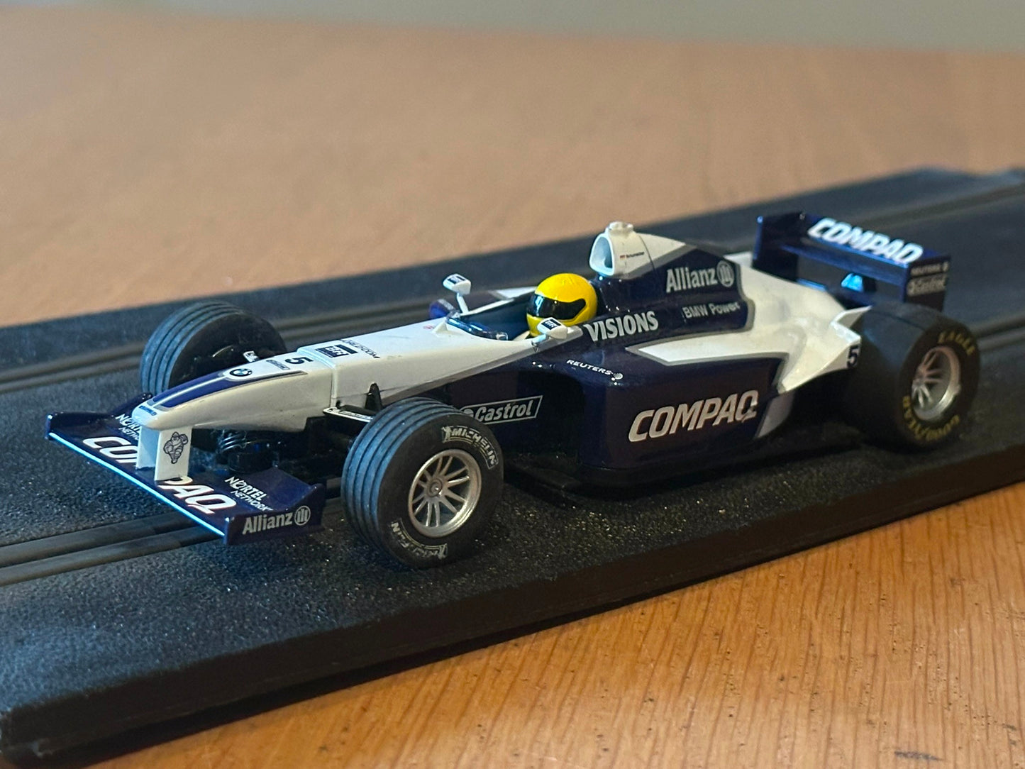 SCX Williams BMW FW23 Formula One Compaq #6 – 1:32 Slot Car Racing. Unboxed.