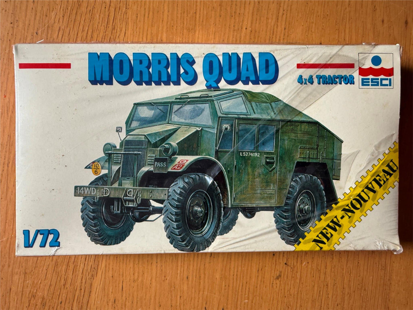 New ESCI Morris Quad 4x4 Tractor - 1:72 Plastic Model Kit (never opened)