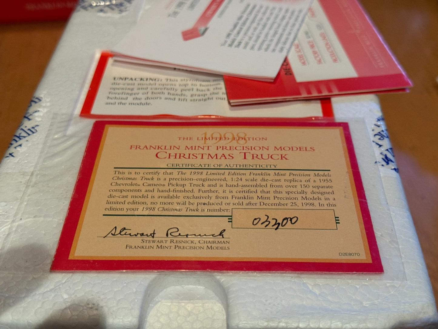 Franklin Mint 1998 Christmas Truck