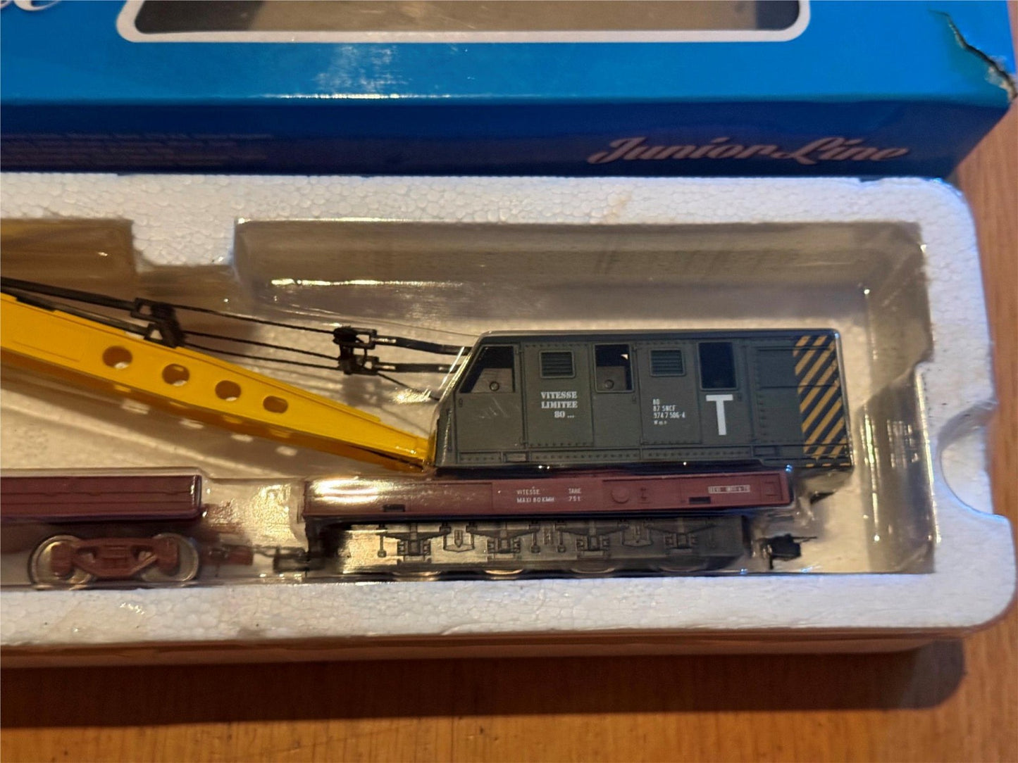 Jouef Junior HJ6142 HO 1:87 Railway Crane & Bolster Wagon BNIB