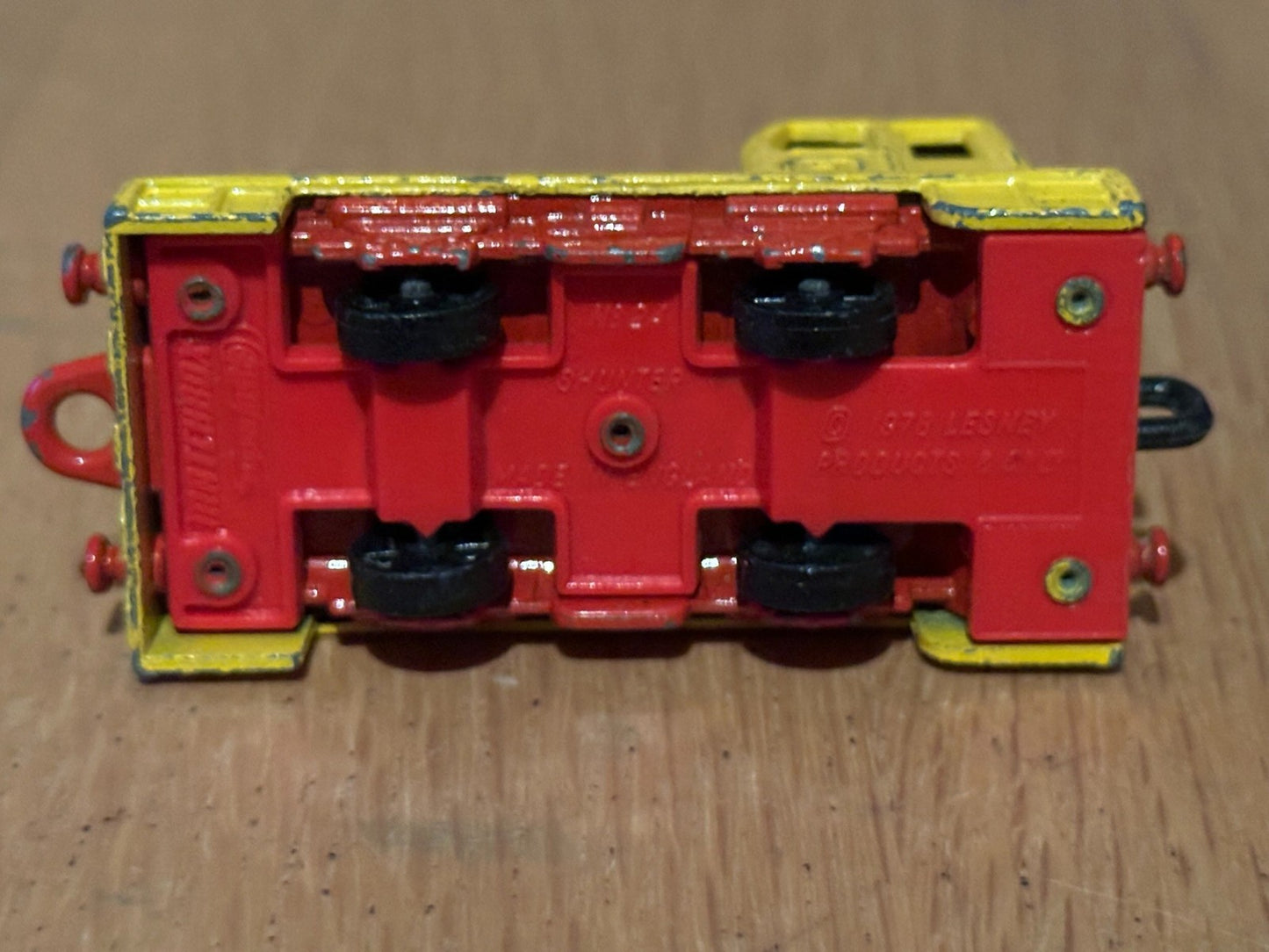 1978 Diecast Matchbox Yellow Shunter Train Loco D 1496-RF. No Box.