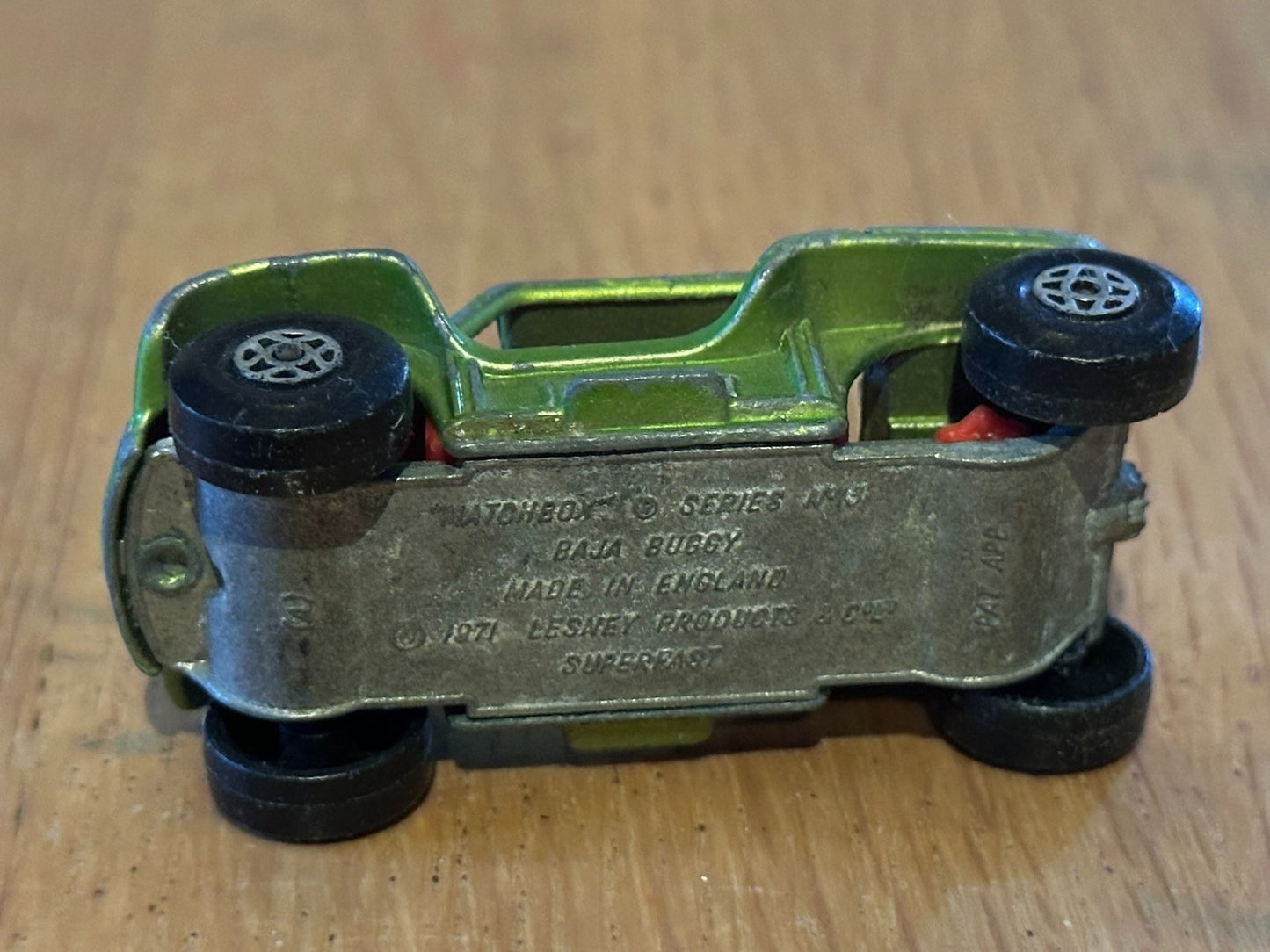 1971 Diecast Matchbox No 13 Baja Buggy Super Fast - Green. No Box.