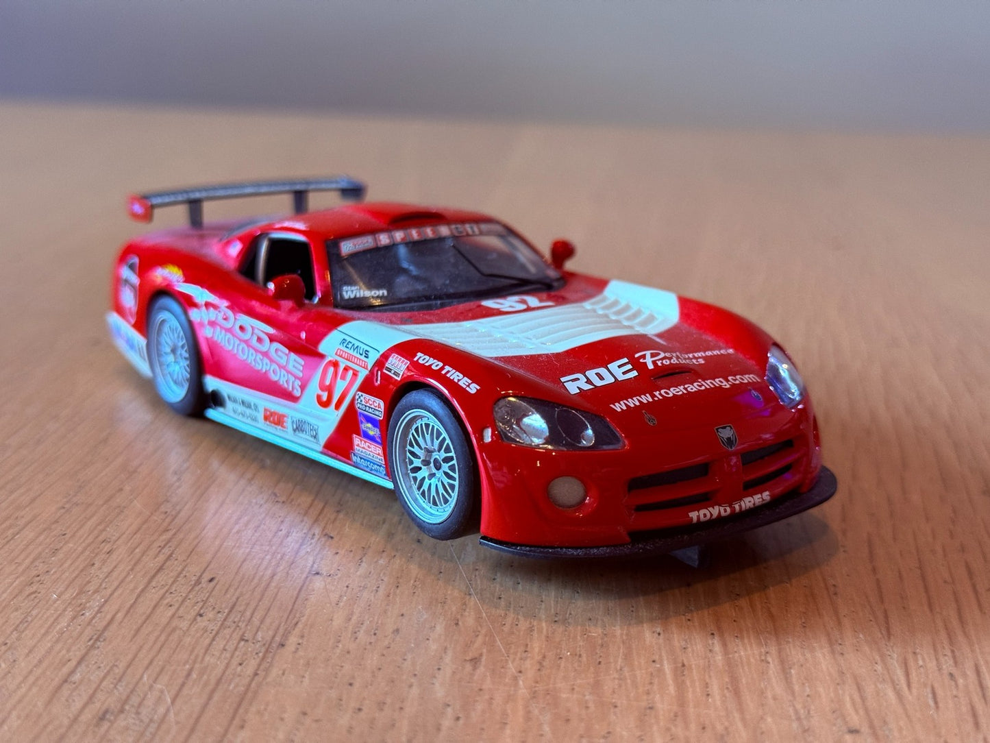 Scalextric 1/32 Slot Car - C2691D Red Dodge Viper No. 92