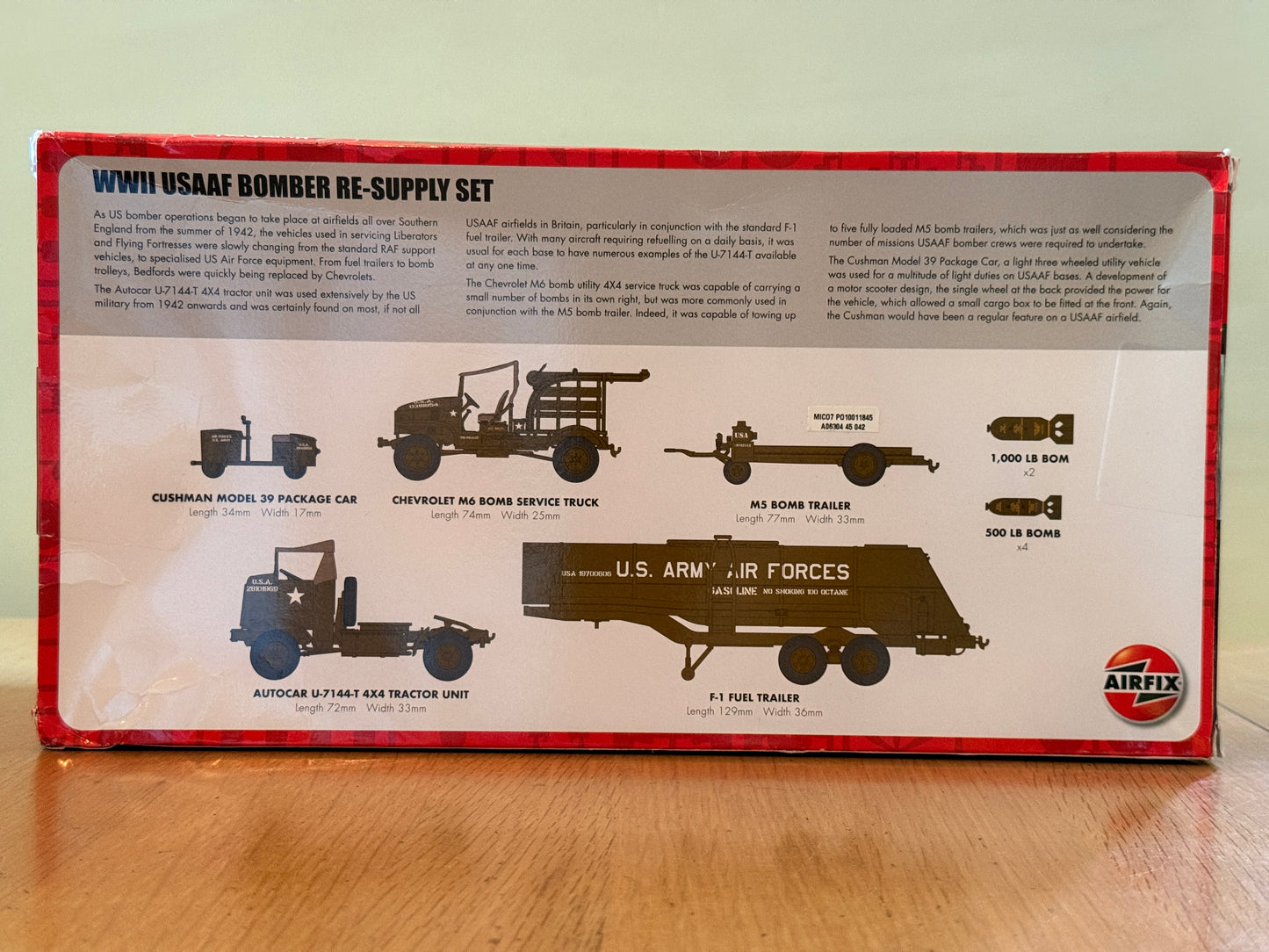 Airfix 1:72 - WWII USAAF Bomber Re-Supply Set. BNIB