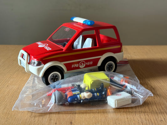 Playmobil 4822- Fire Chief's Car. Pre-owned.