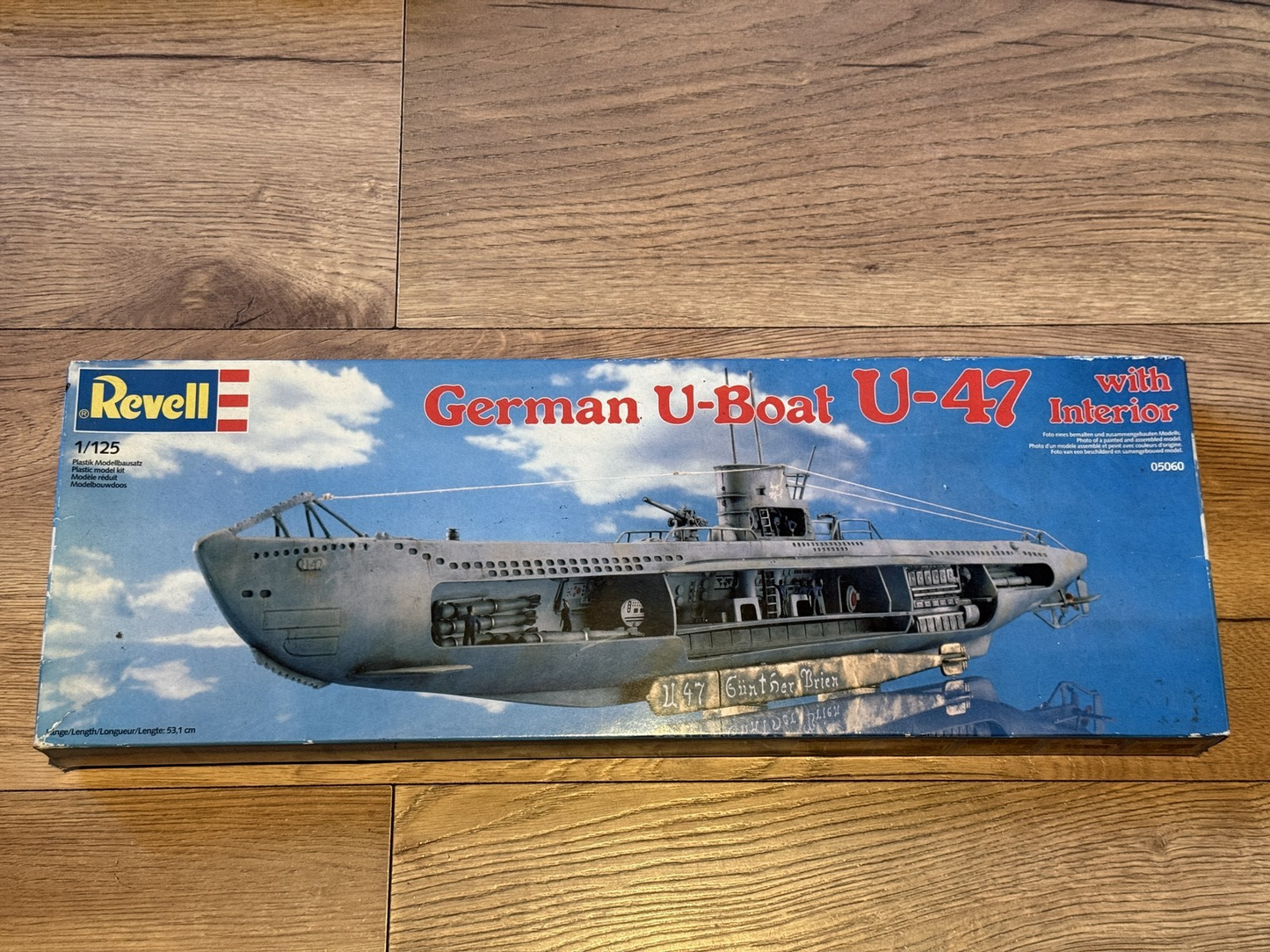 Revell 1:125 Plastic Model Kit - U-Boat U-47 with interior