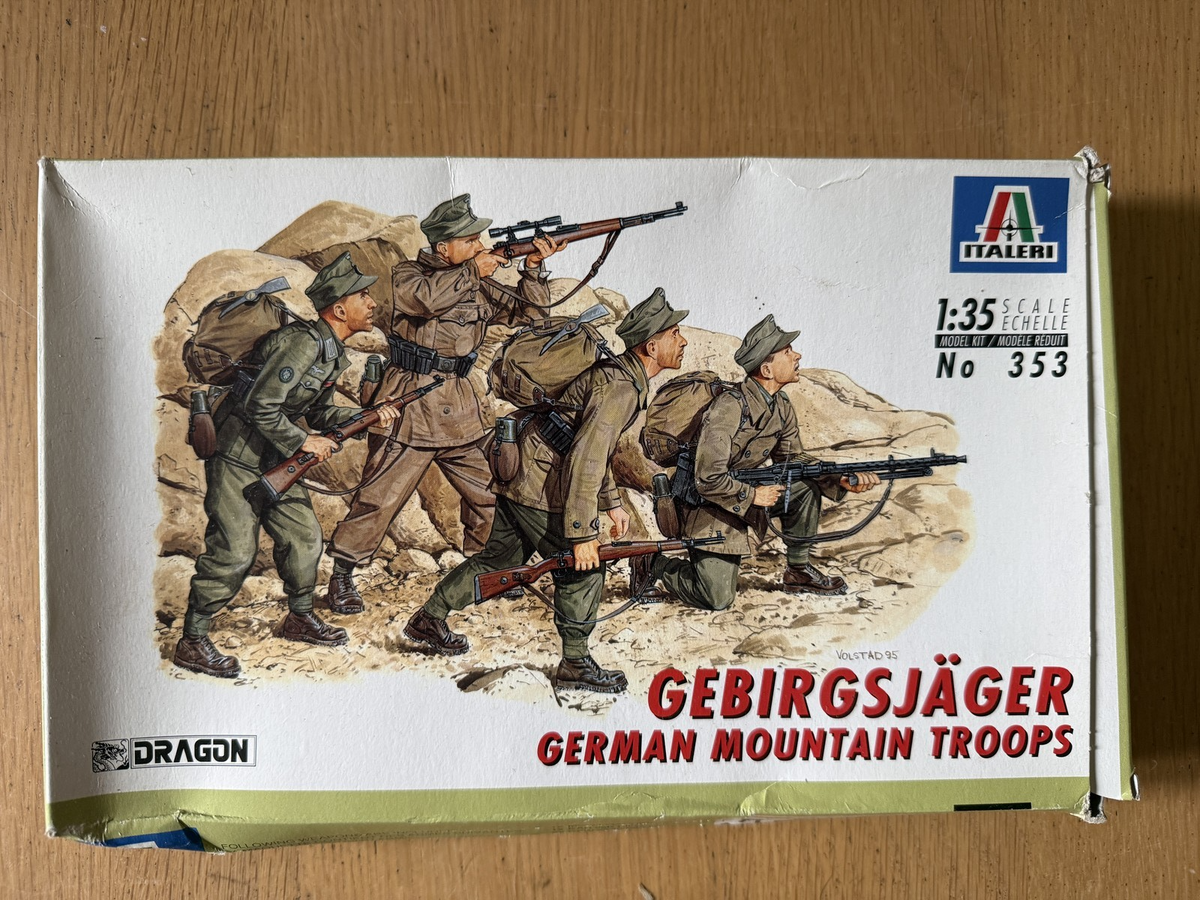 Dragon/Italeri 1:35 Plastic Model Kit 353: Gebirgsjager German Mountain Troops