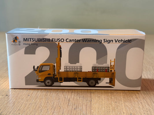 Tiny City Diecast Model - 1:76 Mitsubishi Fuso Canter Warning Sign Truck. BNIB