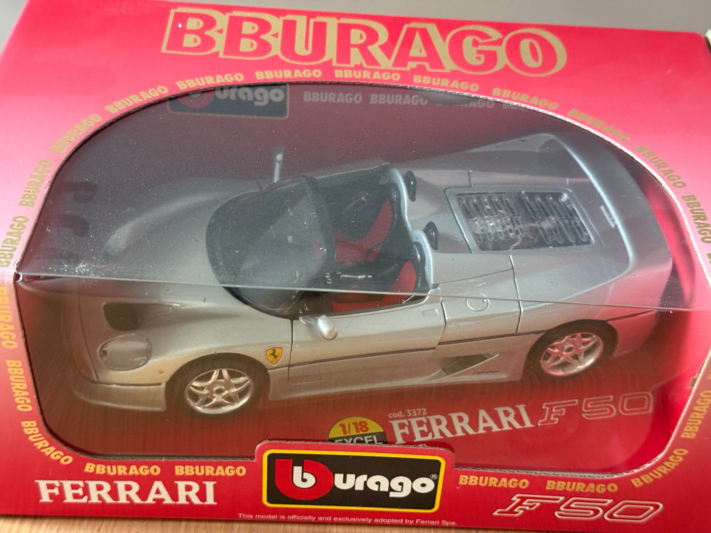 Bburago 1:18 Diecast Model 3352 - Ferrari F50 (1995) - Mint Condition