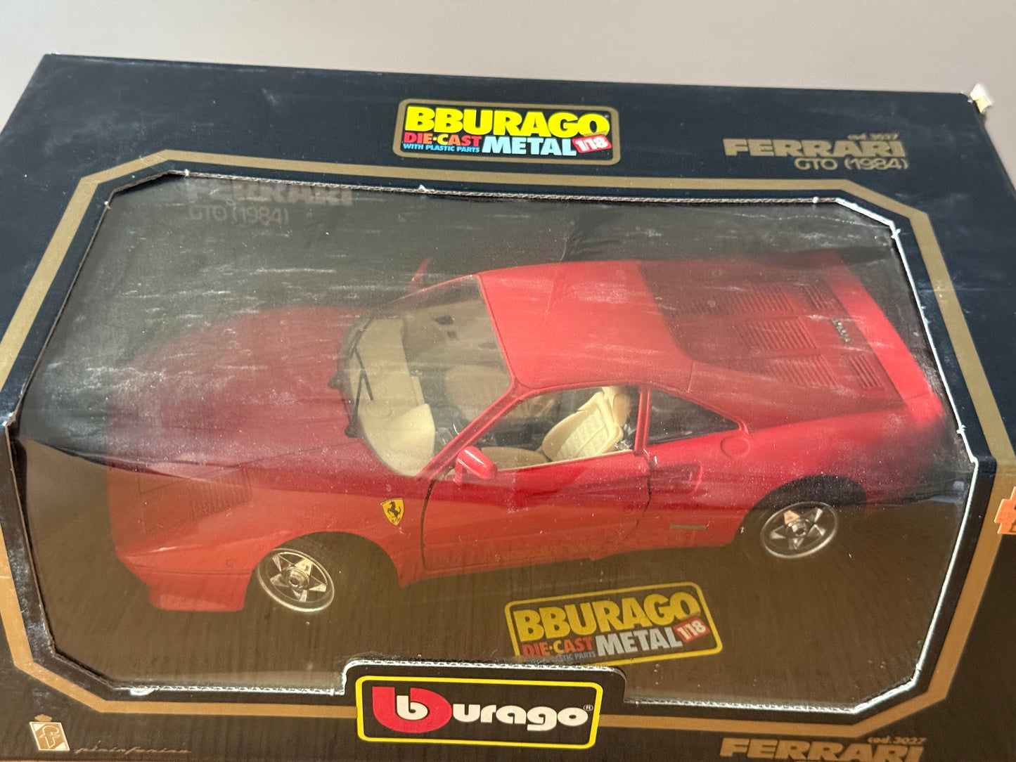 Bburago 1:18 Diecast Model 3027 - Ferrari GTO (1984) - Mint Condition