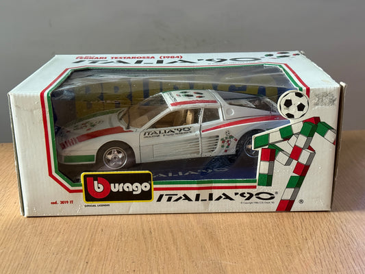 Bburago 1:18 Diecast Model 3019IT Ferrari Testarossa Italia 1990 Mint Condition
