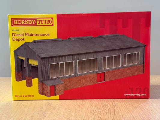 Hornby TT:120 TT9023 Resin Diesel Maintenance Depot. BNIB.