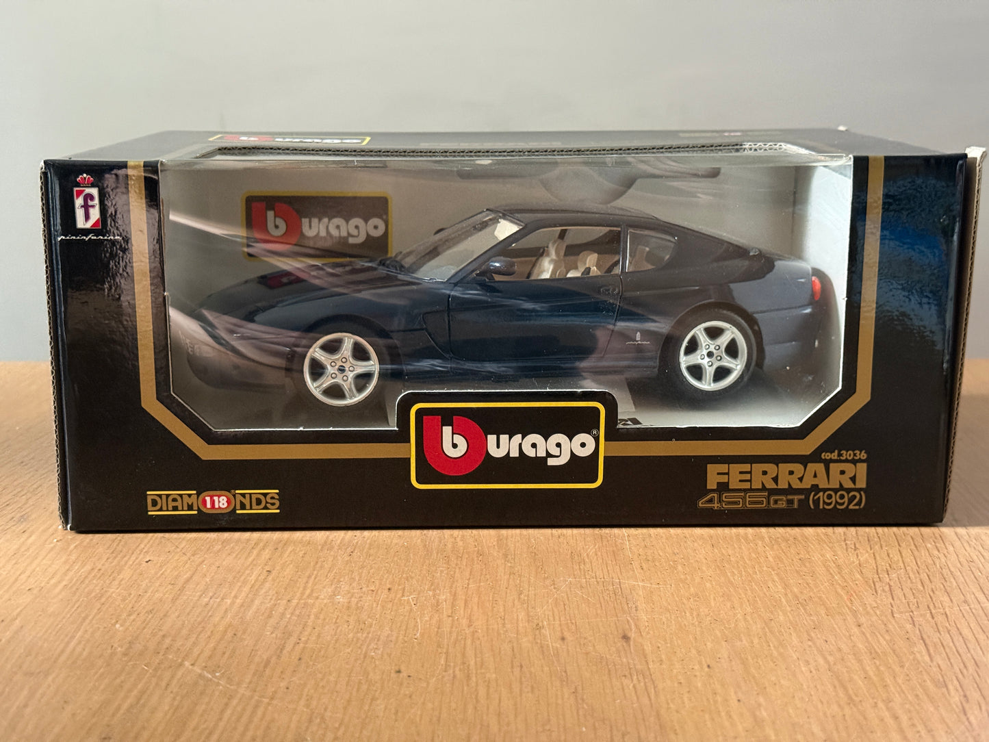 Bburago 1:18 Diecast Model 3036 - Ferrari 456GT (1992) - Mint Condition