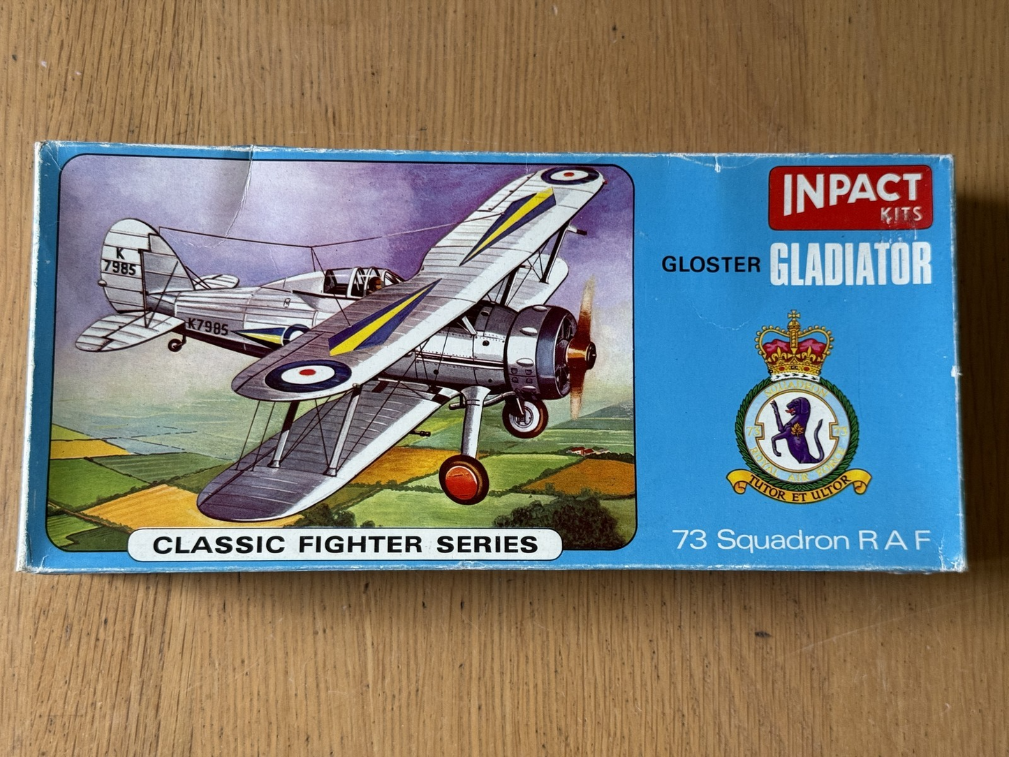 Vintage Inpact 1:48 Plastic Model Kit- Gloster Gladiator 73 Squadron RAF