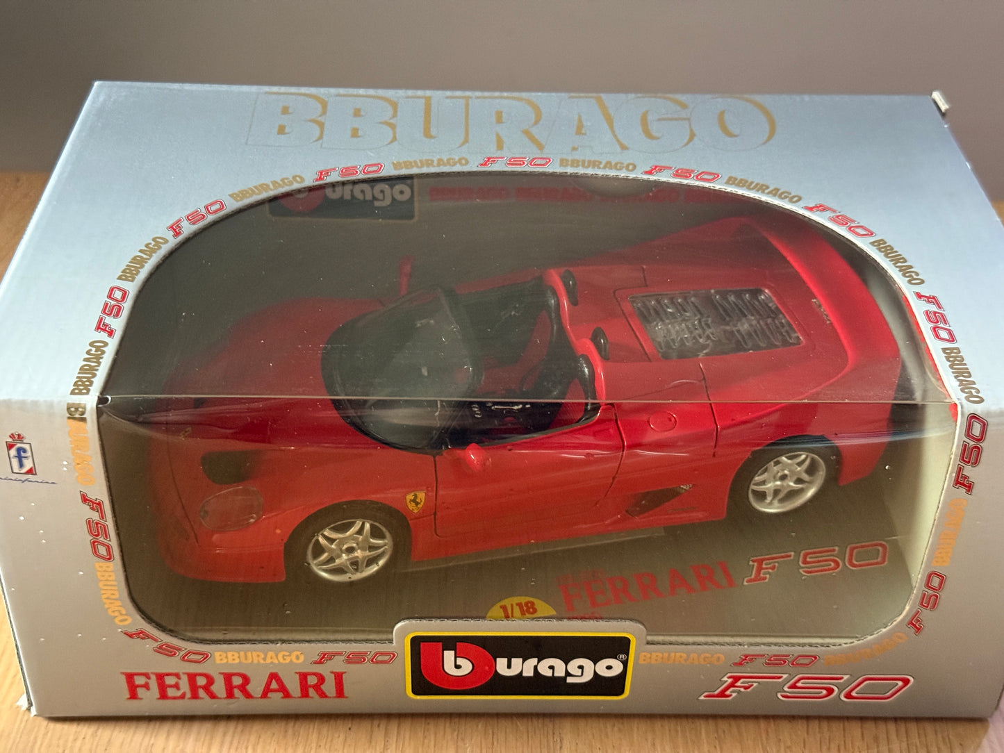 Bburago 1:18 Diecast Model 3352 - Ferrari F50 (1995) - Mint Condition