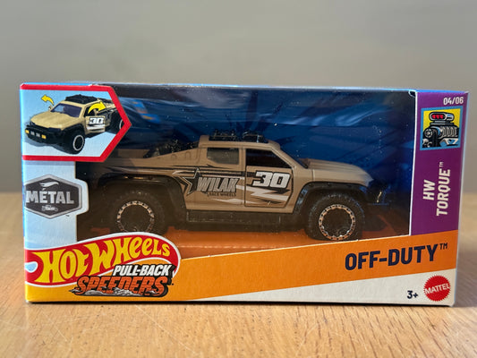 Hot Wheels Pull Back Speeders - Off-Duty. BNIB