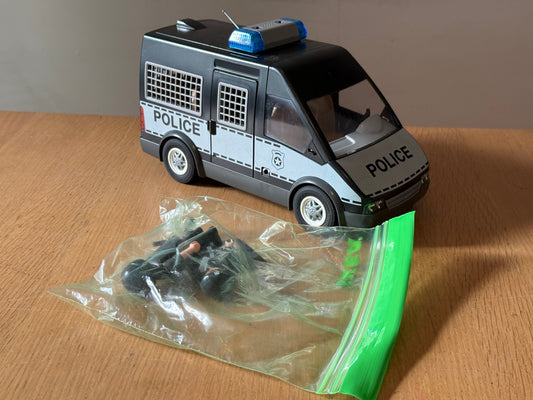 Playmobil 6043 - Police Riot Van. Pre-owned.