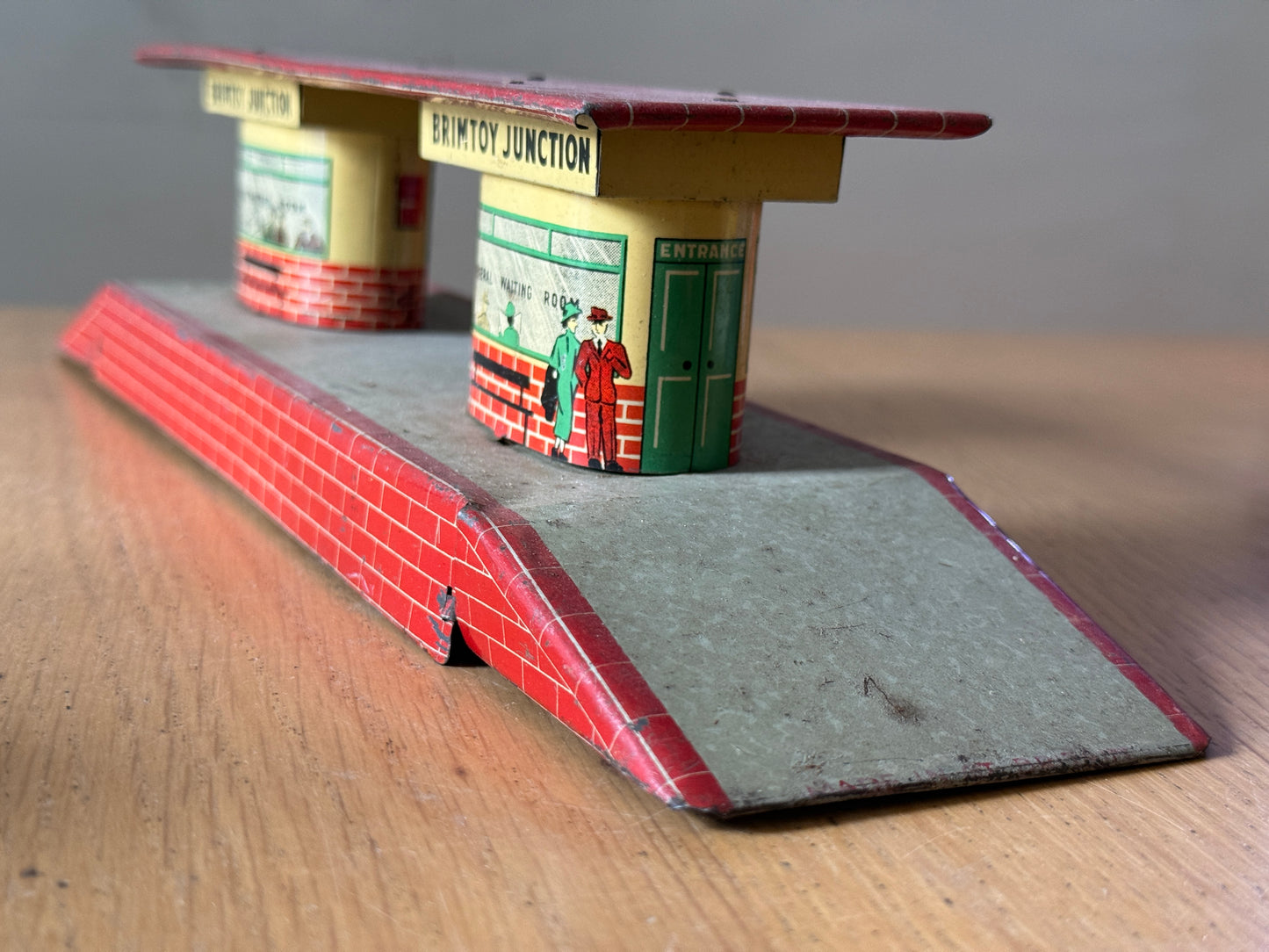 Vintage Tinplate Station for O Gauge Model Railway