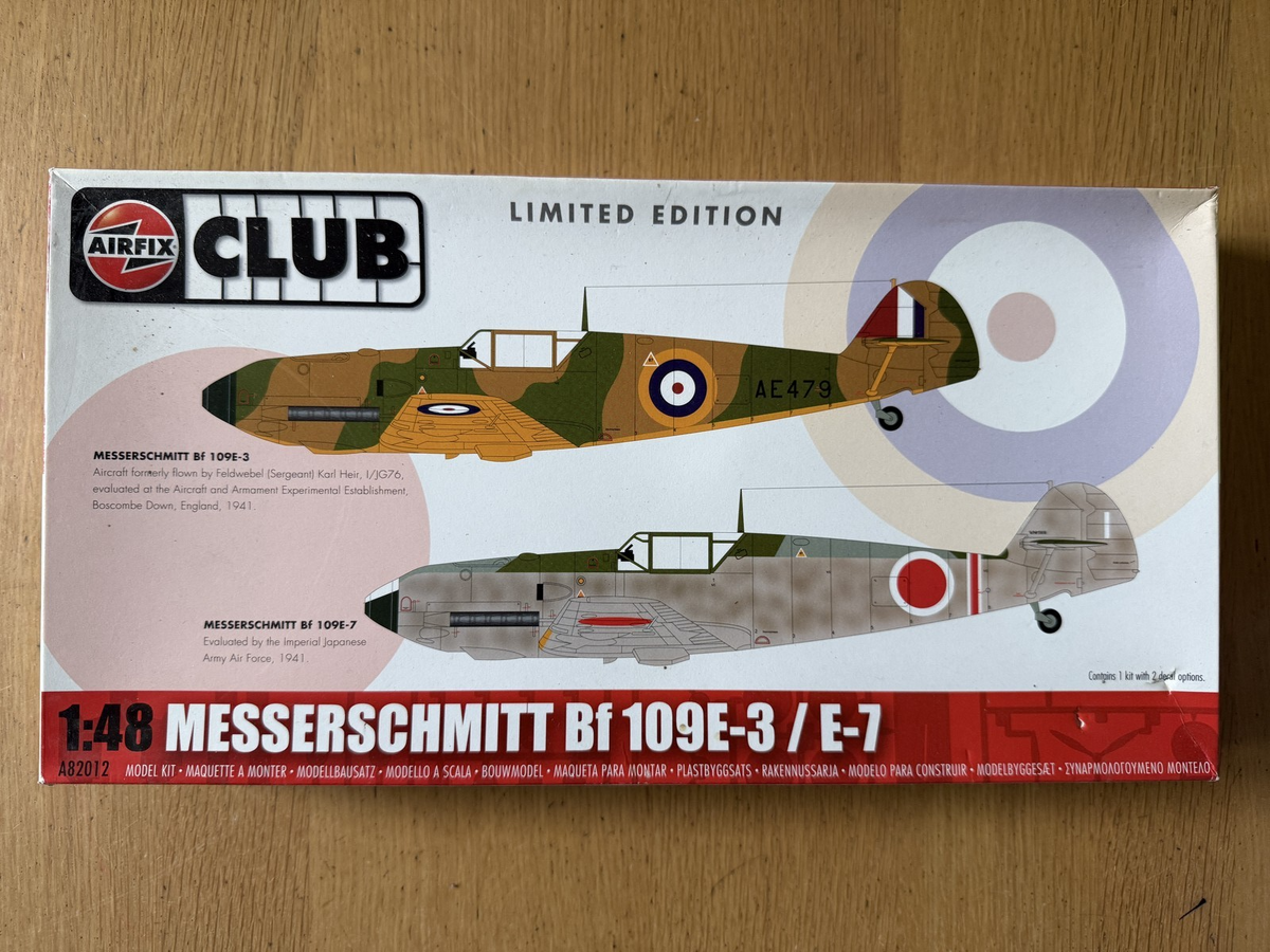 Airfix 1:48 Club Model A82012 - Messerschmit Bf 109E-3 / E-7 Limited Edition