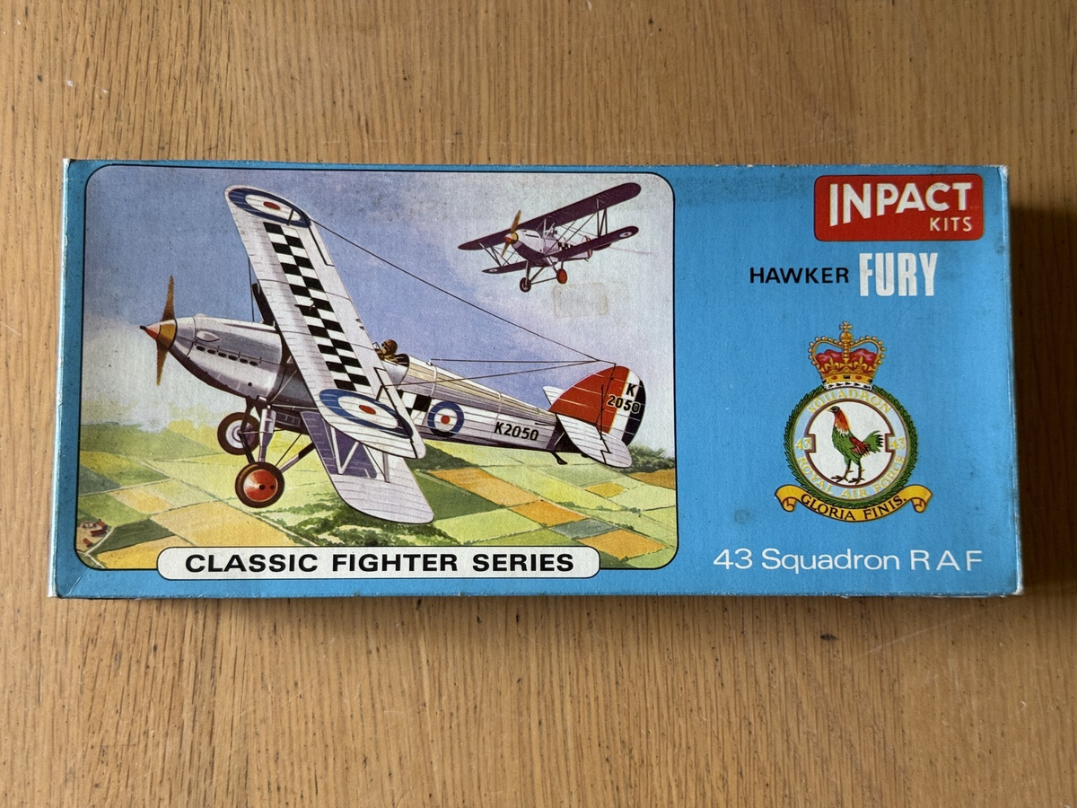 Vintage Inpact 1:48 Plastic Model Kit - Hawker Fury 43 Squadron RAF