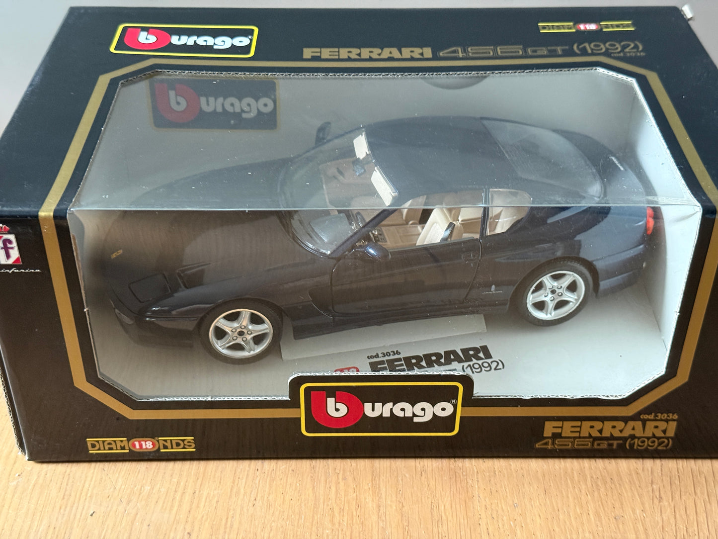 Bburago 1:18 Diecast Model 3036 - Ferrari 456GT (1992) - Mint Condition