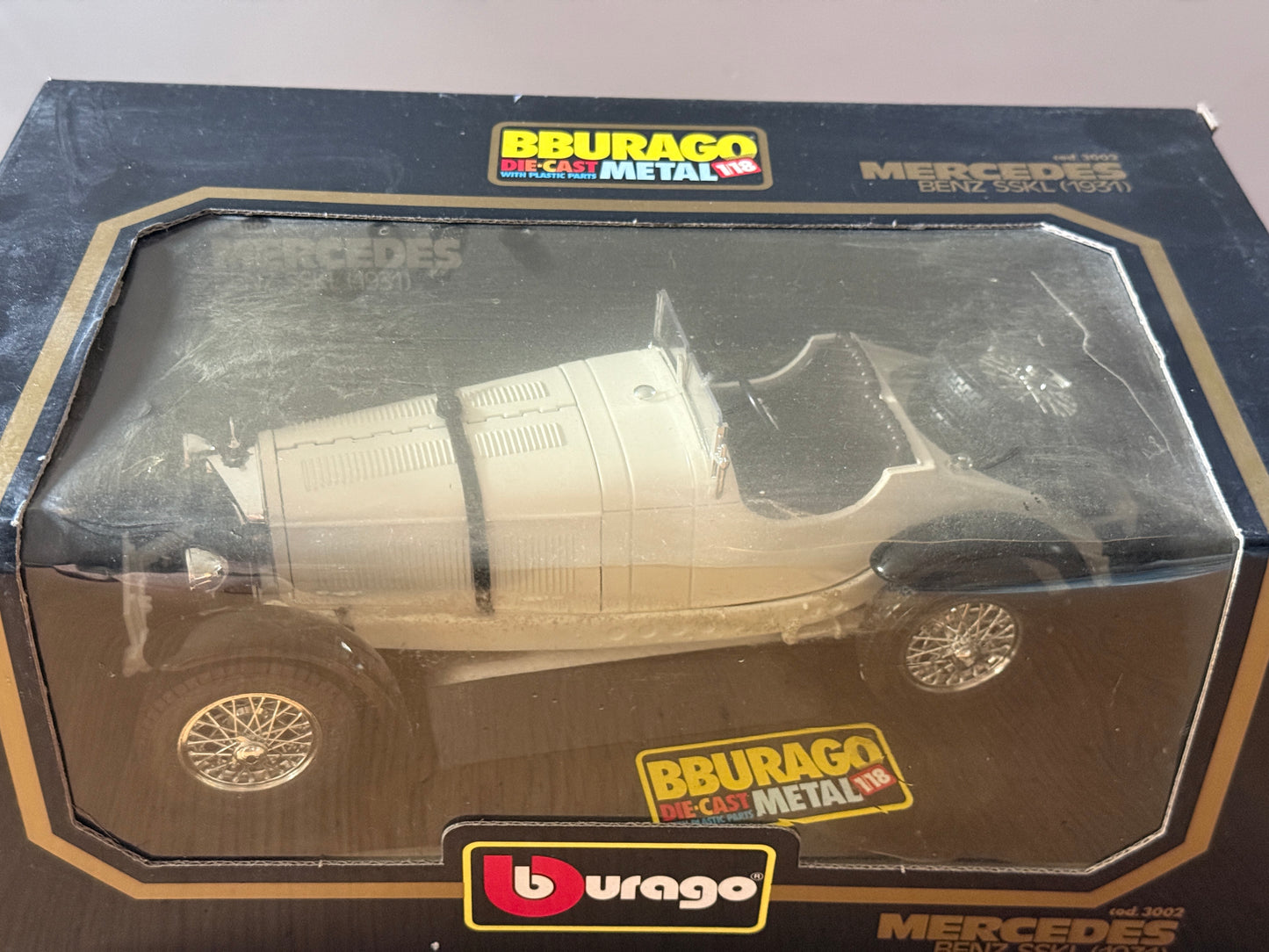 Bburago 1:18 Diecast Model 3002 - Mercedes Benz SSKL (1931) - Mint Condition